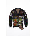 Fall&Winter Long Sleeve V Neck Knitting Men Cardigan